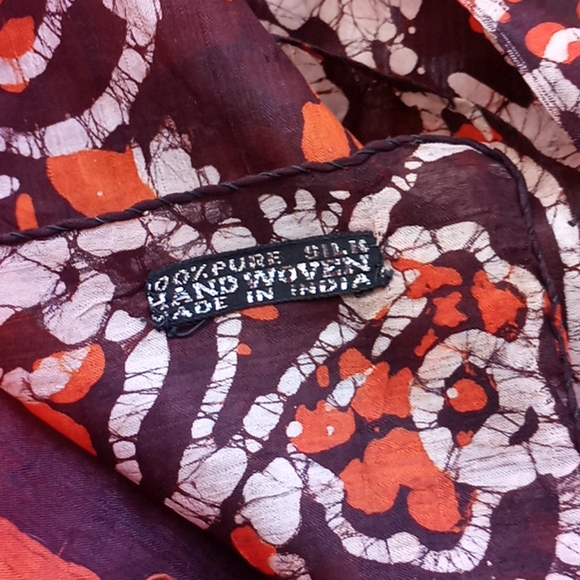 Handwoven Silk Scarf - Picture 6 of 6